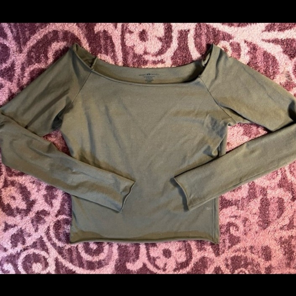 Brandy Melville Off The Shoulder Long Sleeve Top